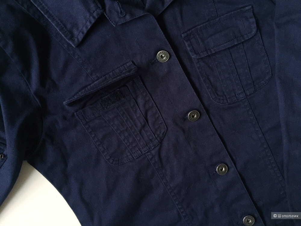 Джинсовая куртка темно -синего цвета марки BELY Jeans размер 12 (рост 152)