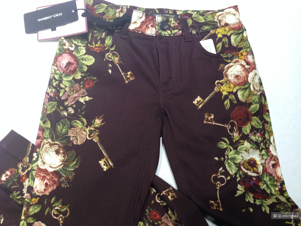 DOLCE&GABBANA джинсы из легендарной коллекции с ключами р.40 Новые Оригинал