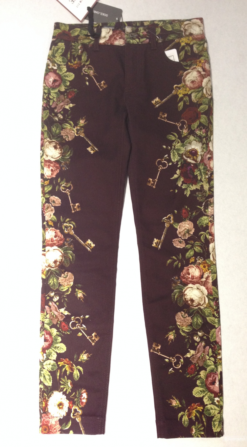 DOLCE&GABBANA джинсы из легендарной коллекции с ключами р.40 Новые Оригинал