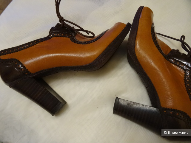 Ботинки "Anretani" с открытым мыском, размер 38, кожзам, б/у