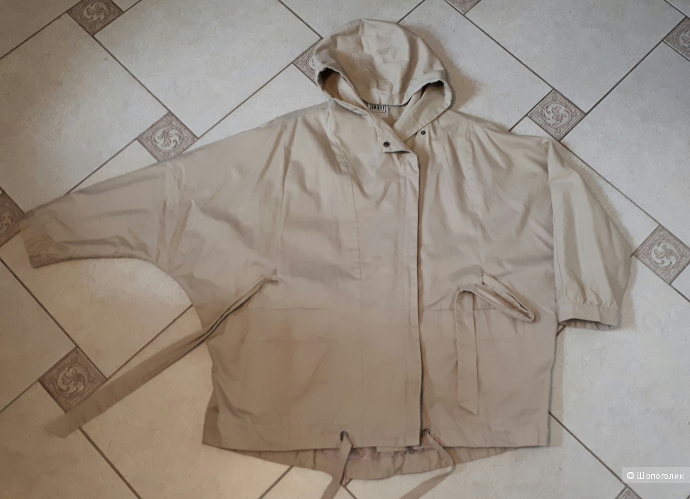 Куртка-ветровка Object свободного покроя из мягкого плотного хлопка с капюшоном на международный M/L