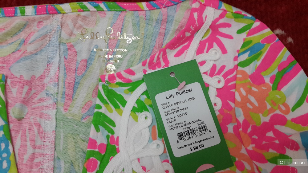 Новое платье Lilly Pulitzer, размер XXS