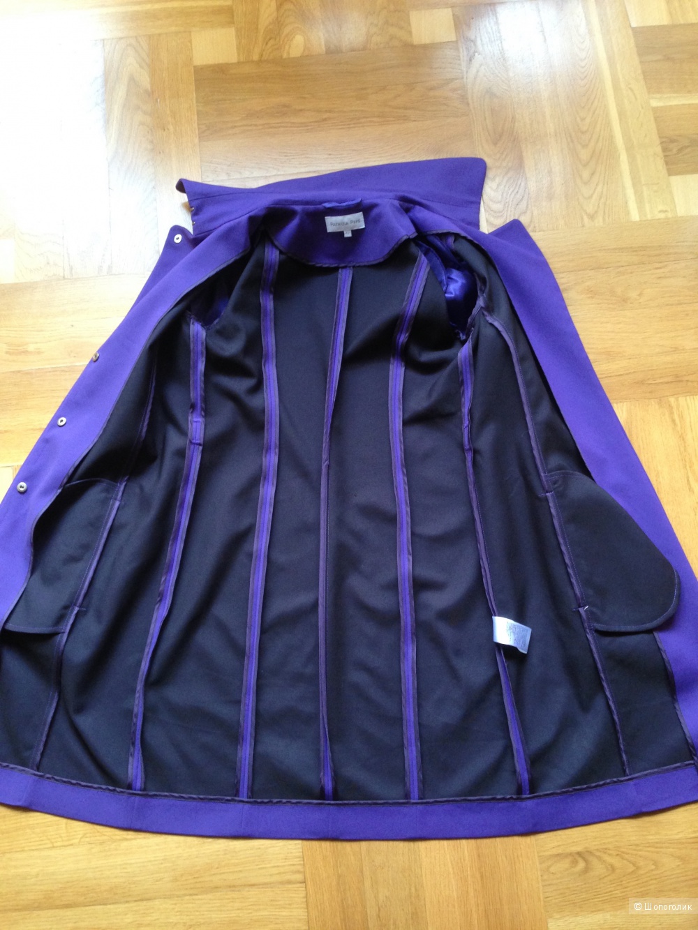 Потрясающее фиолетовое легкое пальто\тренч Patrizia Pepe р. 42 IT