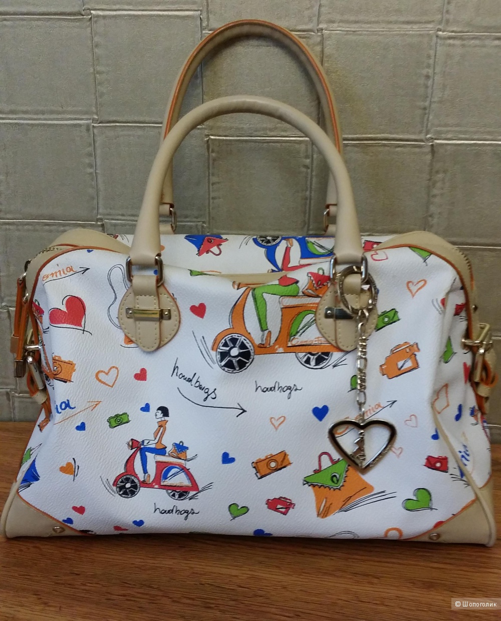 Сумка Cromia Femme, искусственная кожа, размер 34*22*16 см