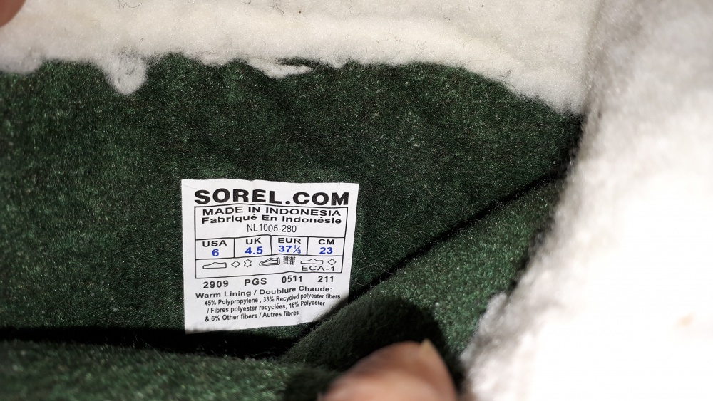 Женские ботинки Sorel Caribou с валенками 37 размер