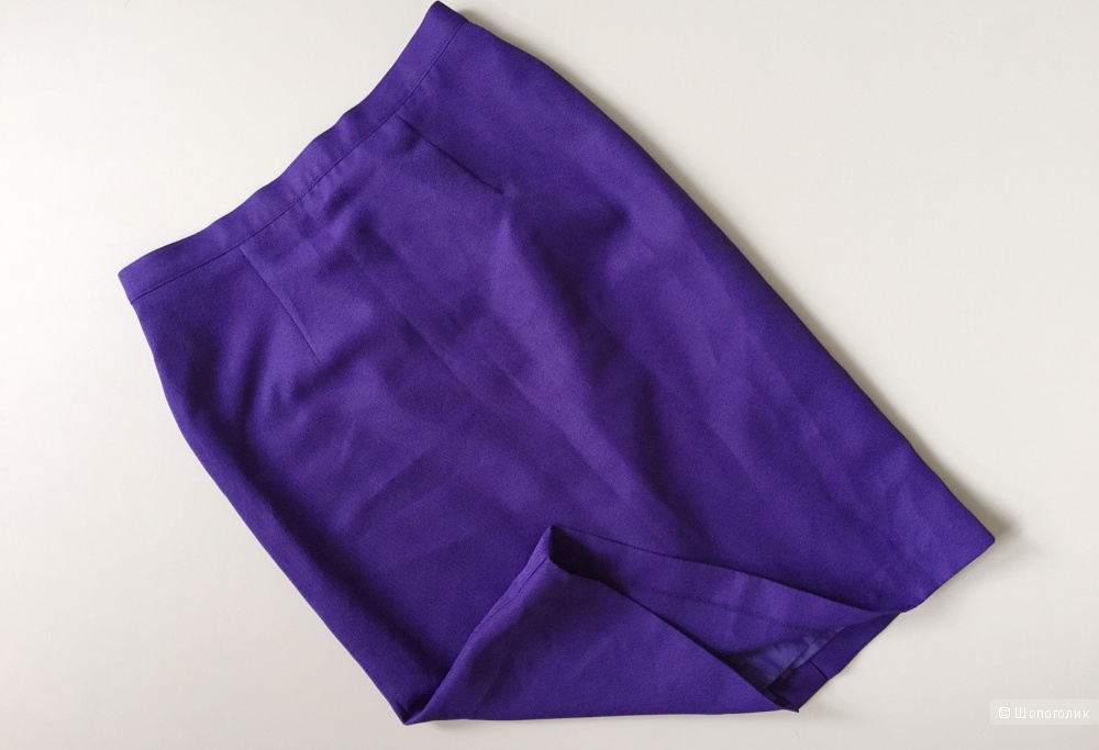 Юбка фиолетового цвета прямой силуэт марка Jak&Rae  размер 50-52