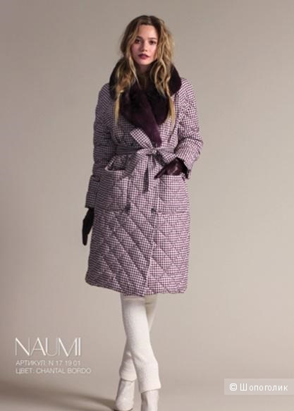 Пальто  пуховое NAUMI, размер 44М, оригинал, новое с этикетками