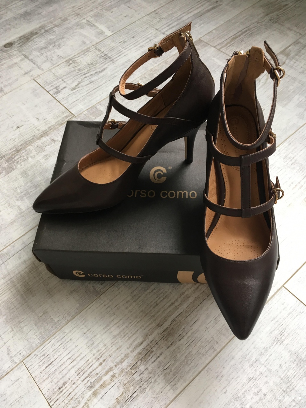 Новые кожаные туфли Corso Como, 38 размер