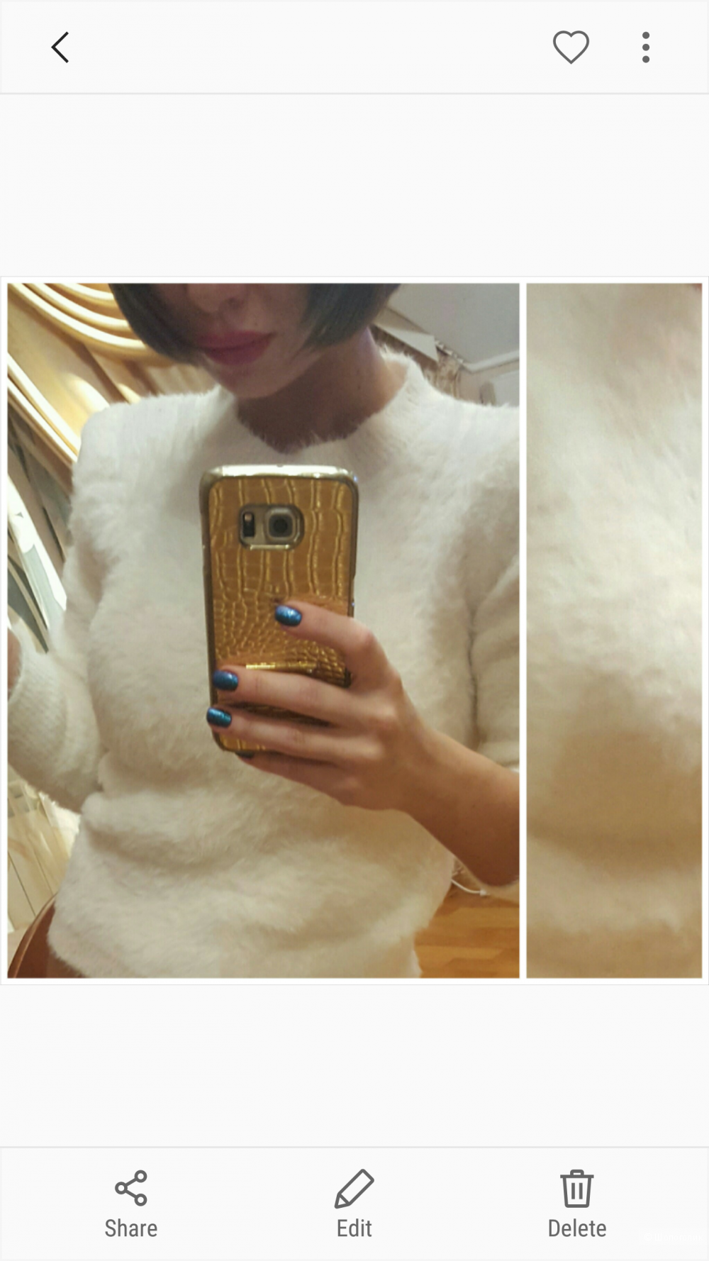 Новый пушистый свитер miu miu нежно-молочного цвета размер xs/s