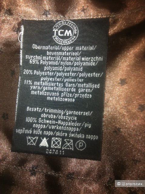 Куртка с отделкой натуральной кожей TCM, Германия, 48 размер