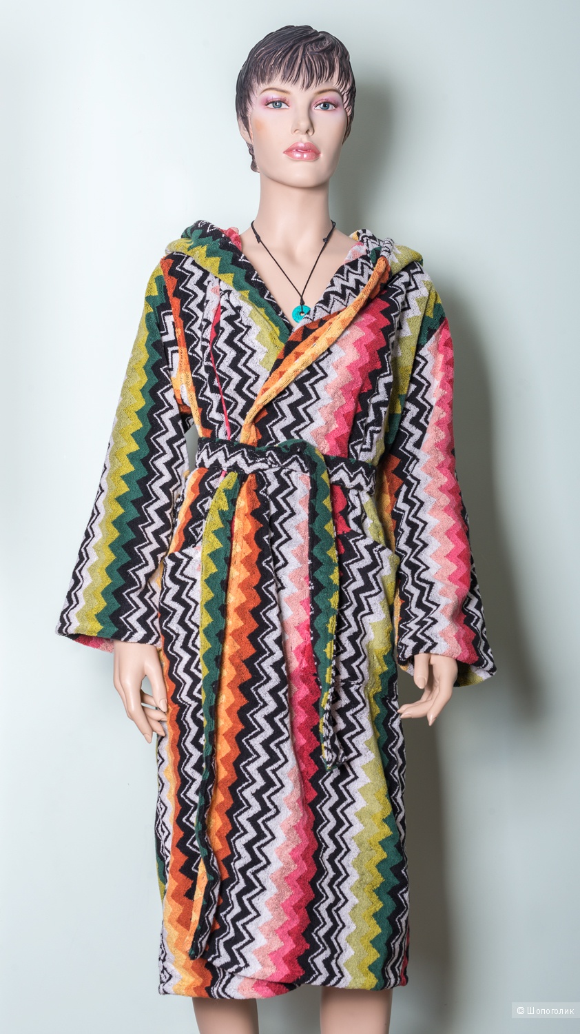 Новый яркий халат Missoni, хлопок, размер S (на самом деле универсальный)