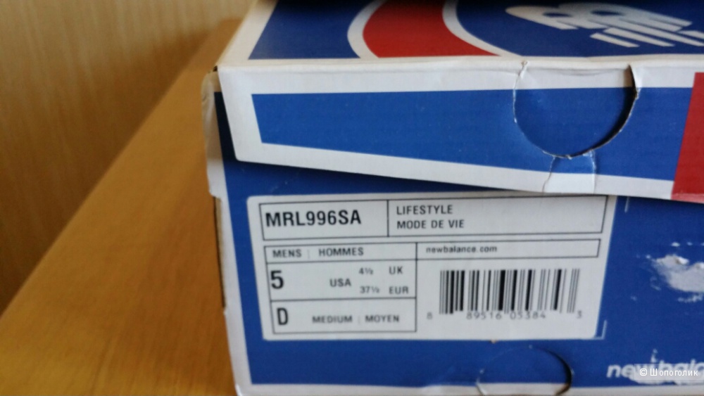 Кроссовки New Balance MRL 996 SA размер US5 новые оригинал