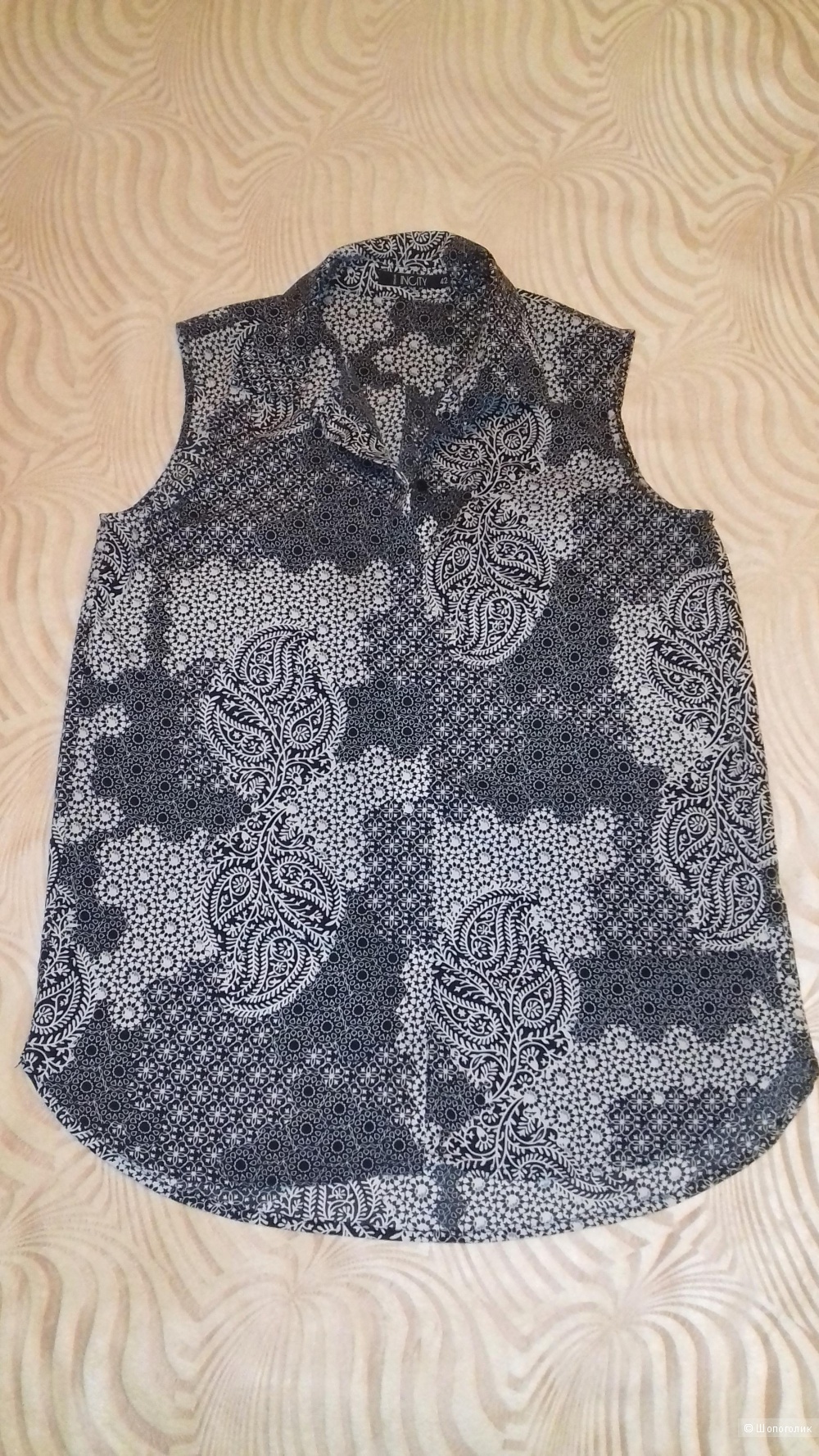Блузка INCITY, цвет серый, размер 44