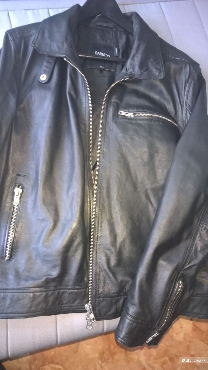 Новая Кожаная куртка Barneys, 50-52 Рост 185