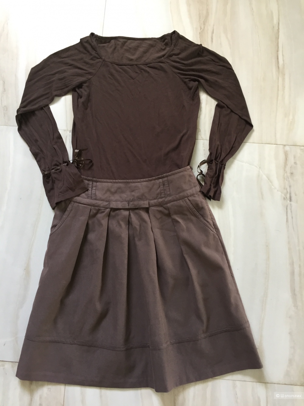 Комплект из юбки и кофты, размер XS