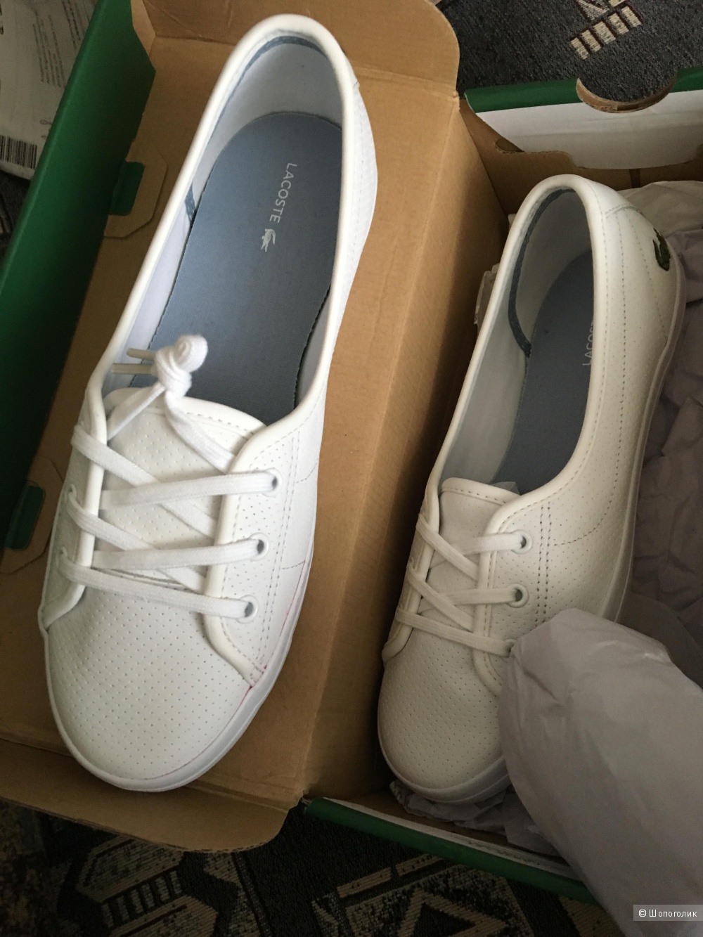 Новые балетки оригинал Lacoste размер 39-39.5