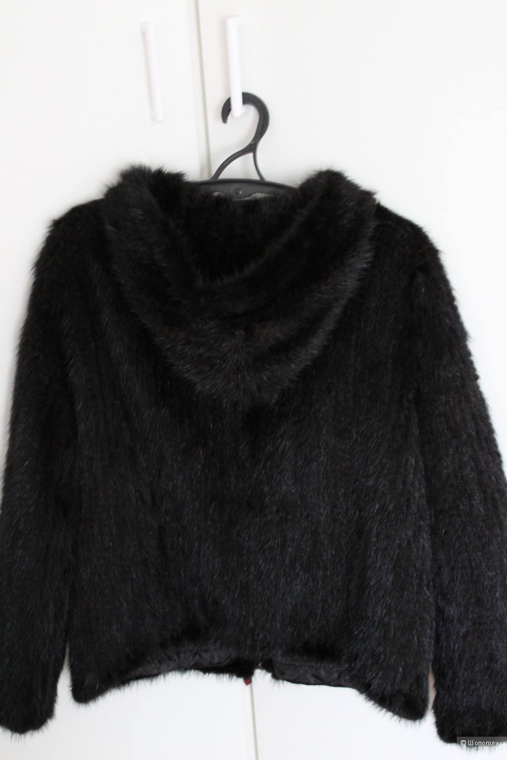 Куртка из вязаной норки с капюшоном () купить в интернет магазине l2luna.ru