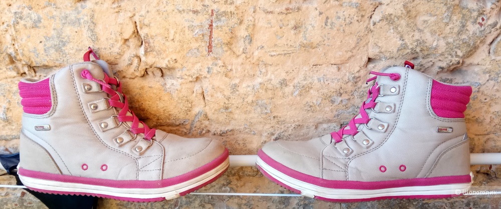 Ботинки Reima,для девочки,34 размер,кожа,нано-материал