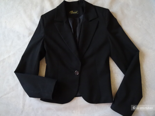Классический приталенный пиджак, размер 40-42, б/у