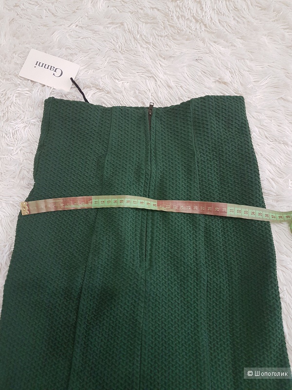 Облегающая юбка,  Ganni, зеленая, р. M, 46 р.