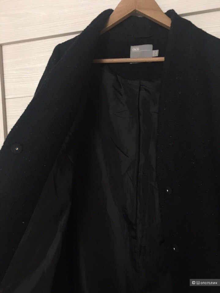 Пальто ASOS оверсайз из фактурной ткани, размер 42/44