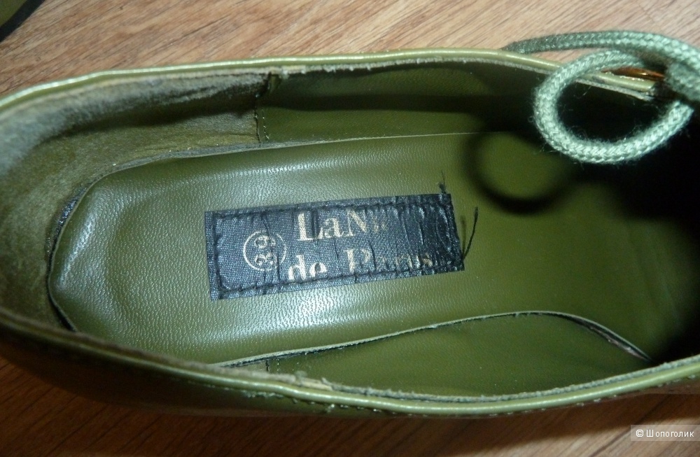 Туфли олива LANICE 39 размер маломерки