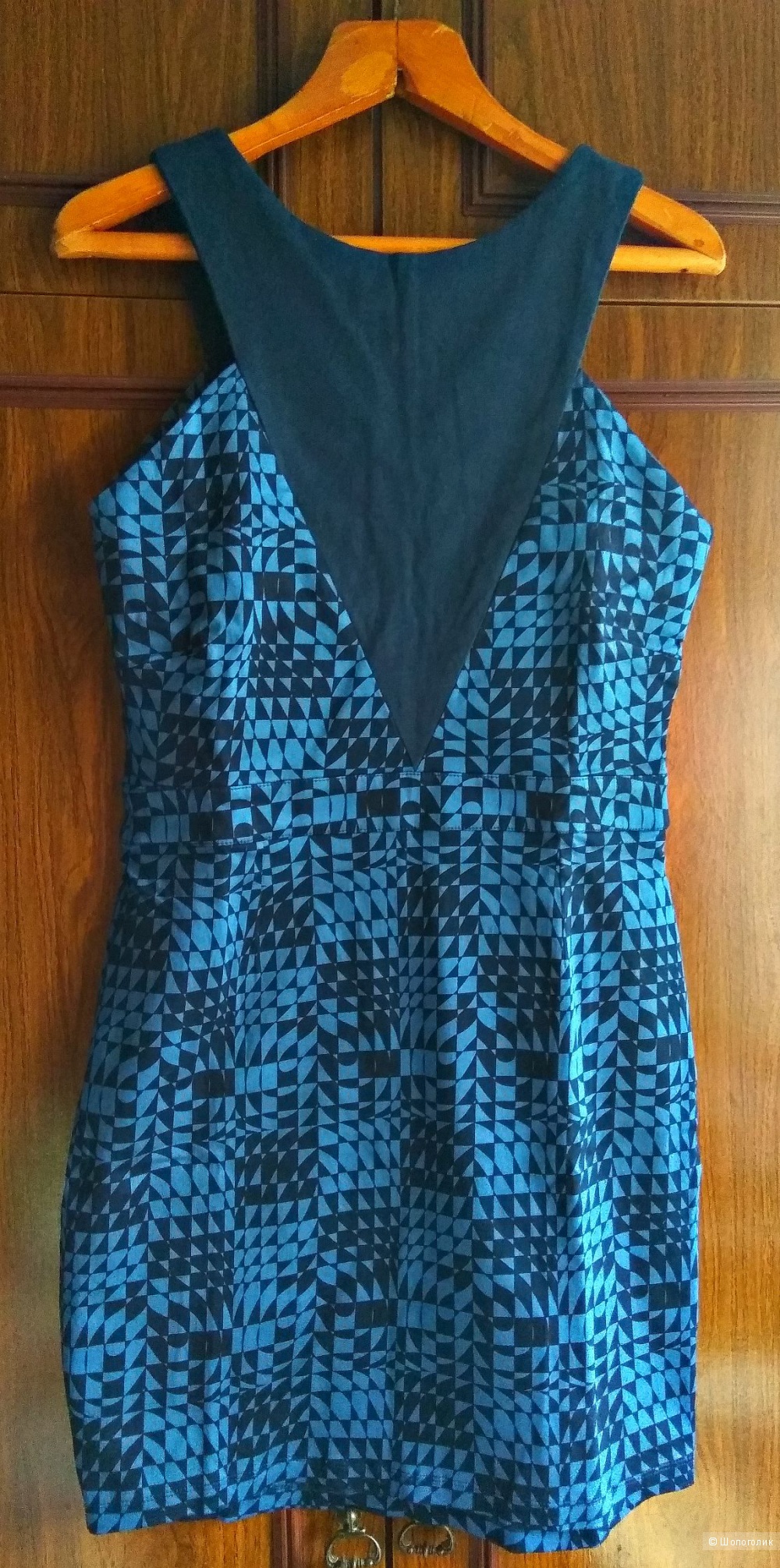 Коктейльное  платье с принтом от Kit Rubix, L