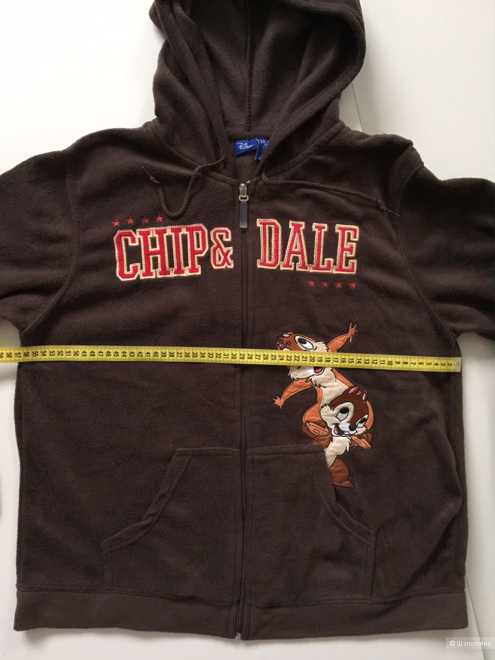 Худи коричневое CHIP&DALE с вышивкой героев от марки DESNEI  размер 44-46