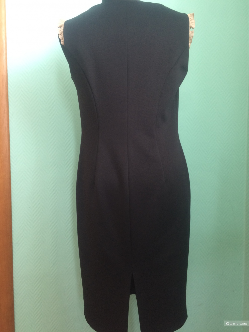Черное платье - футляр  белорусского дизайнерского бренда Noche Mio (46 - 48 RUS)