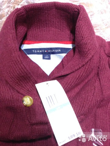 Tommy Hilfiger теплый свитер Новый р.L