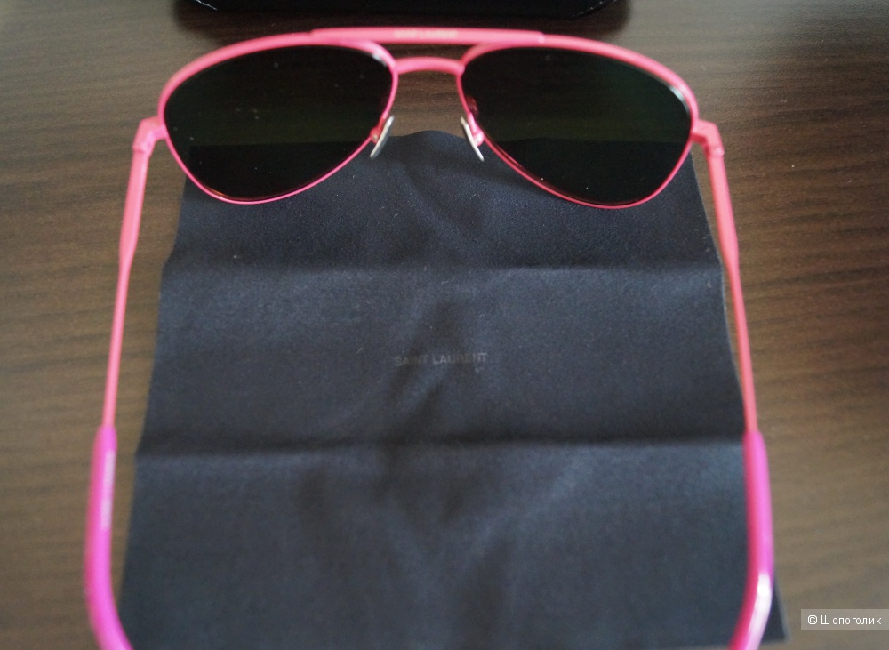 Солнцезащитные очки Saint Laurent зеркалки YSL Авиаторы