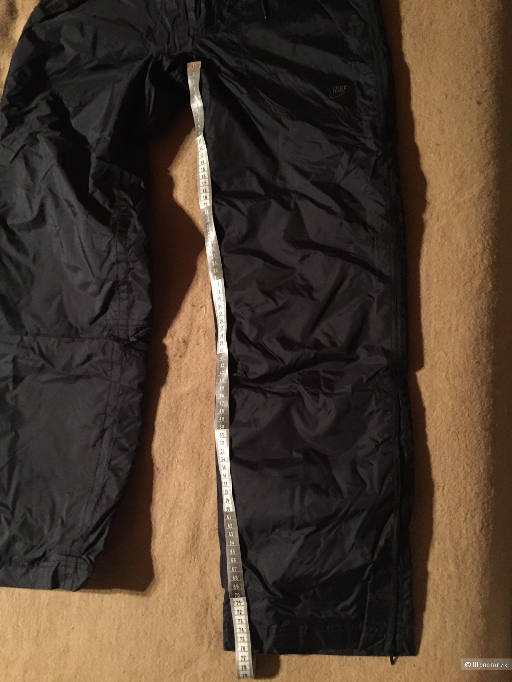 Лыжные утепленные зимние спортивные черные  брюки Nike.