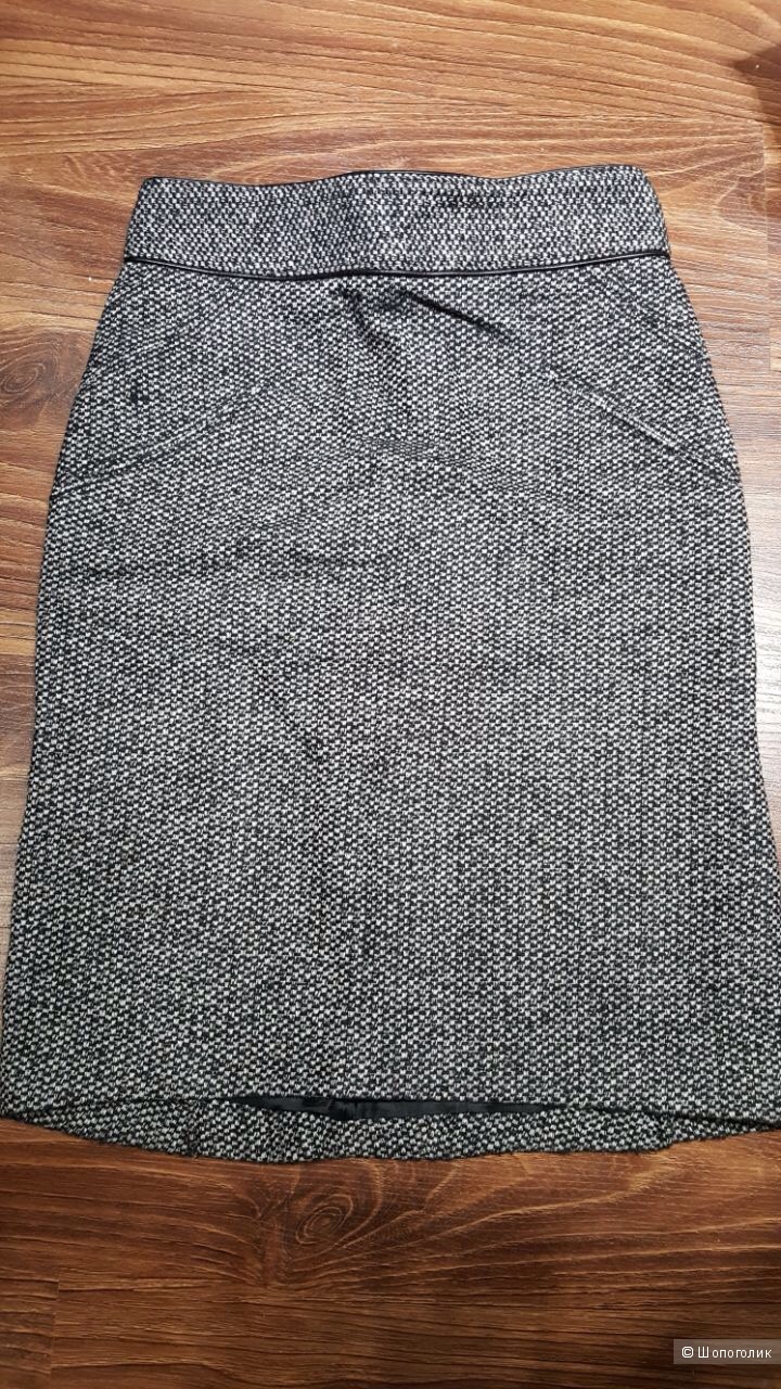 ZARA красивая теплая юбка из драпа. р.44
