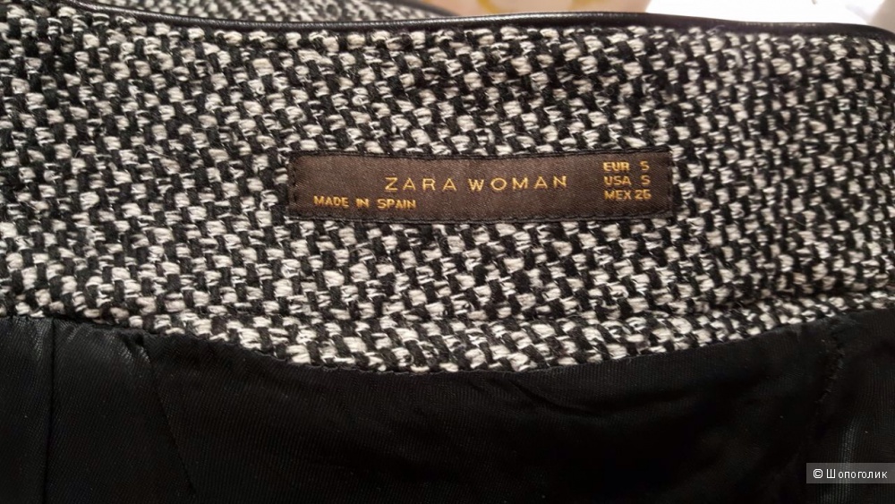 ZARA красивая теплая юбка из драпа. р.44
