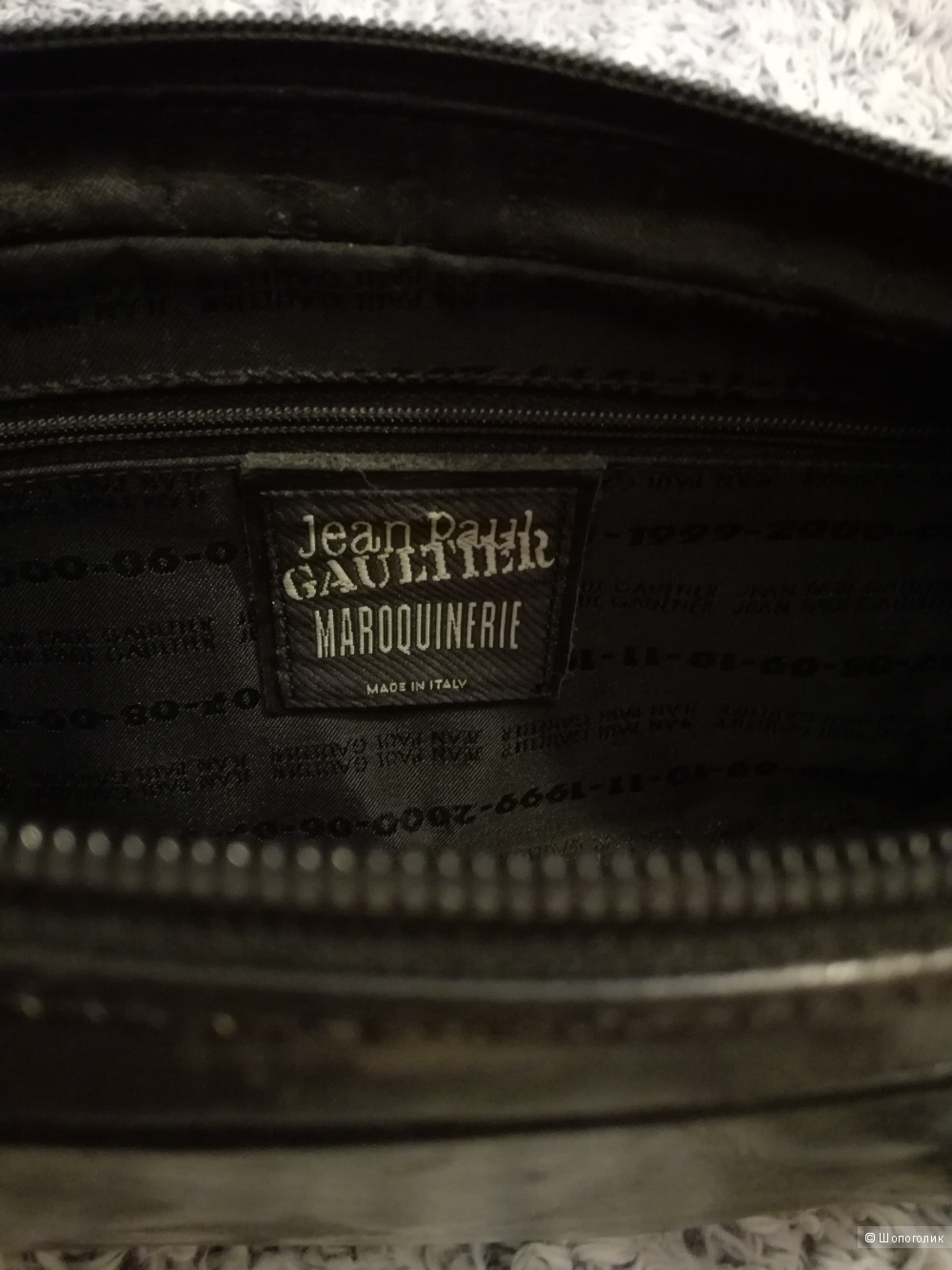 Jean Paul Gaultier Maroquinerie  сумка кожаная 34,5*12,5*5