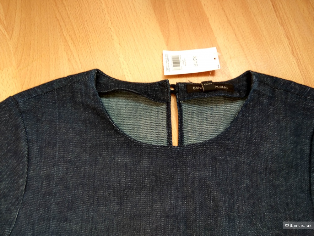 Джинсовый топ с баской Banana Republic новый разм.XS (росс.46)