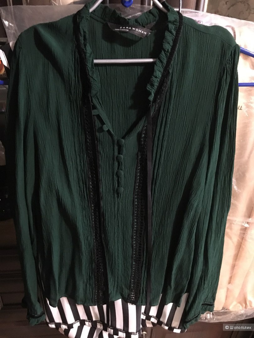 Роскошная блузка Zara XS