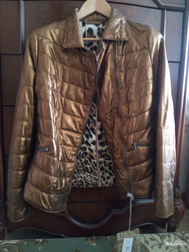 Кожаная куртка Vintage De Luxe р.46-48 .