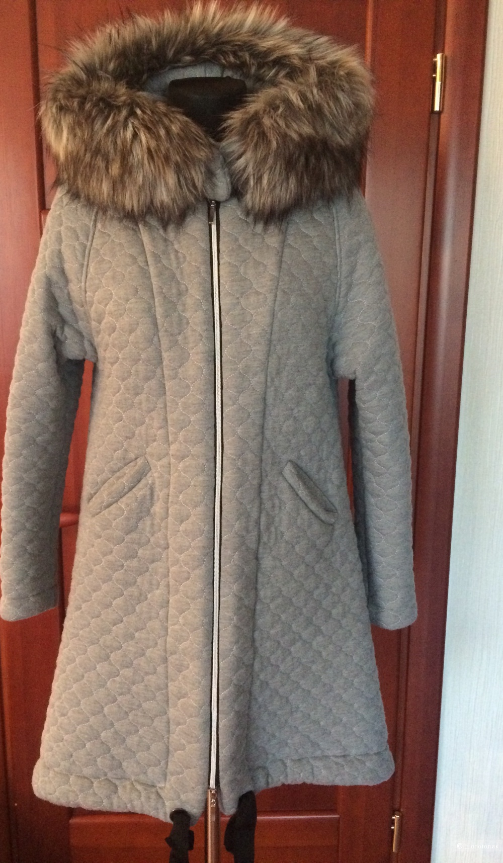 Стёганое трикотажное пальто Bastet, размер S