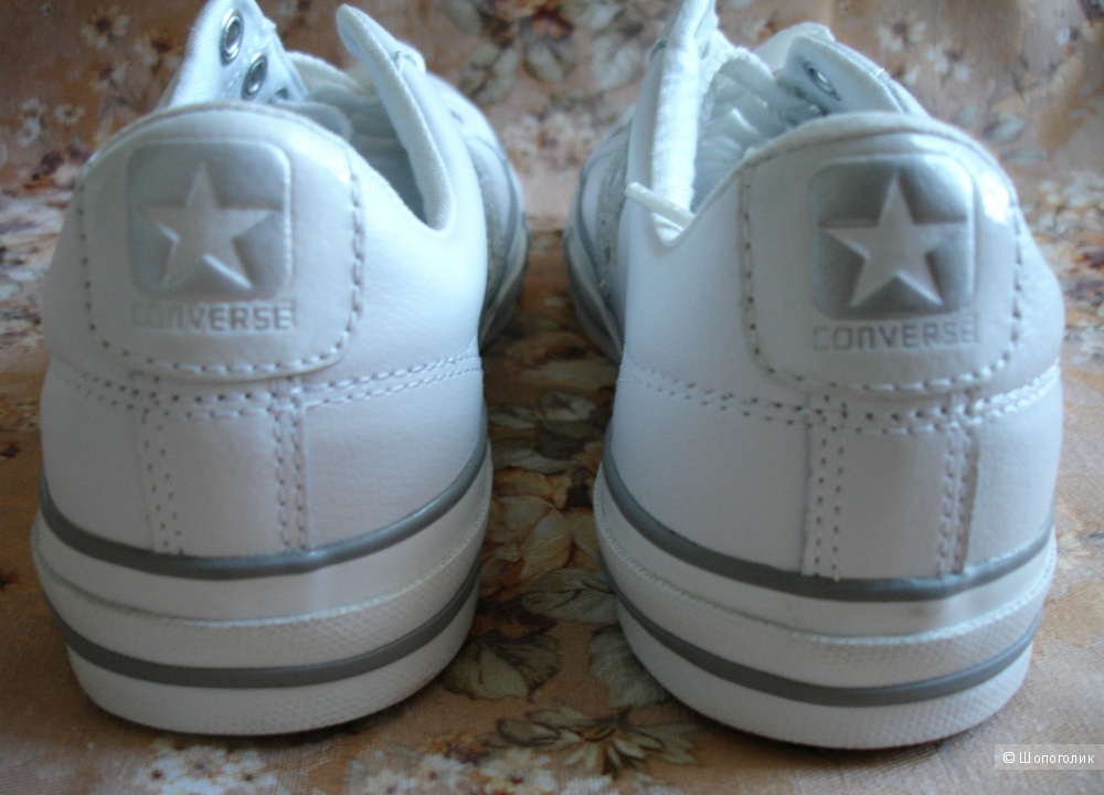 Кеды Converse All star, натуральная кожа, размер EUR38/US7.5/UK5.5, большемерят