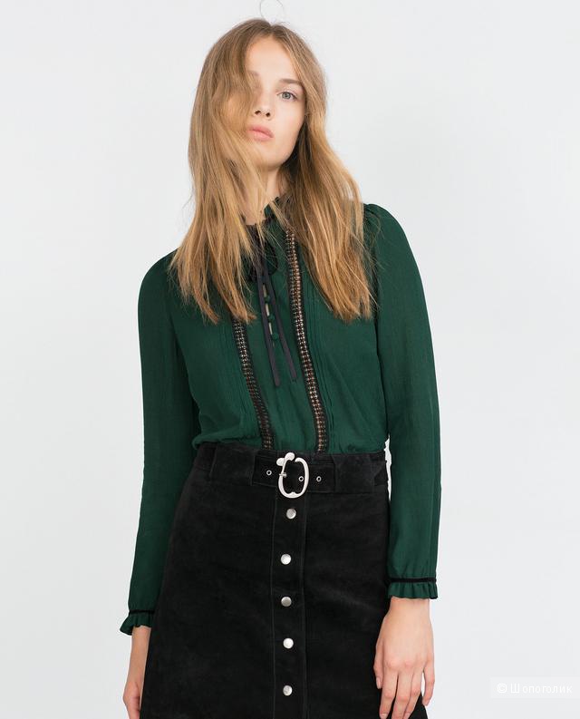 Роскошная блузка Zara XS