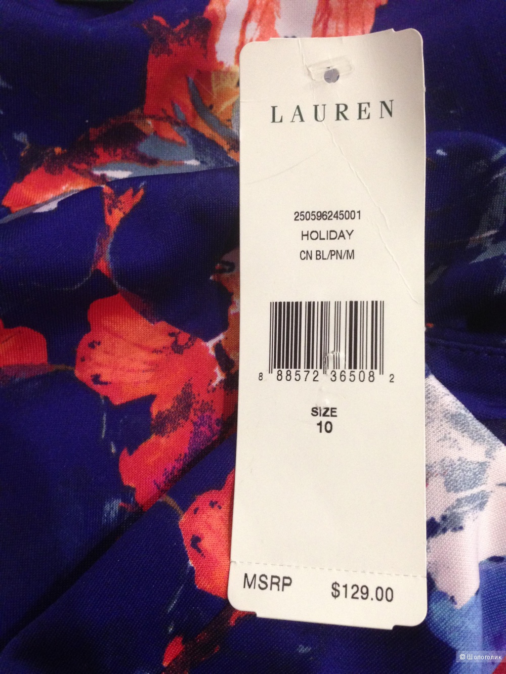 Ralph Lauren красивое платье с цветами. р. 48. Новое.Оригинал