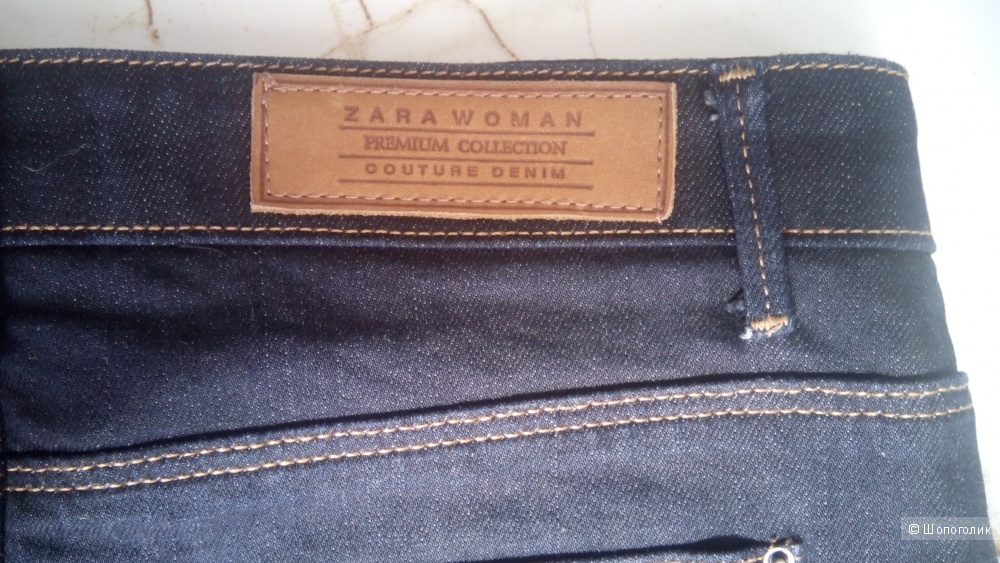 Стильная юбка джинсовая  Zara Woman,  темно синий цвет, 38 размер