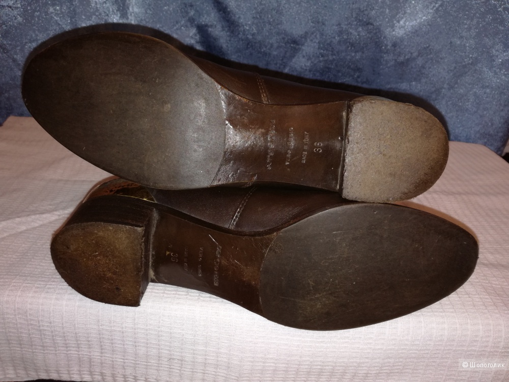 Sergio Rossi сапоги кожаные, демисезонные, 36 размер