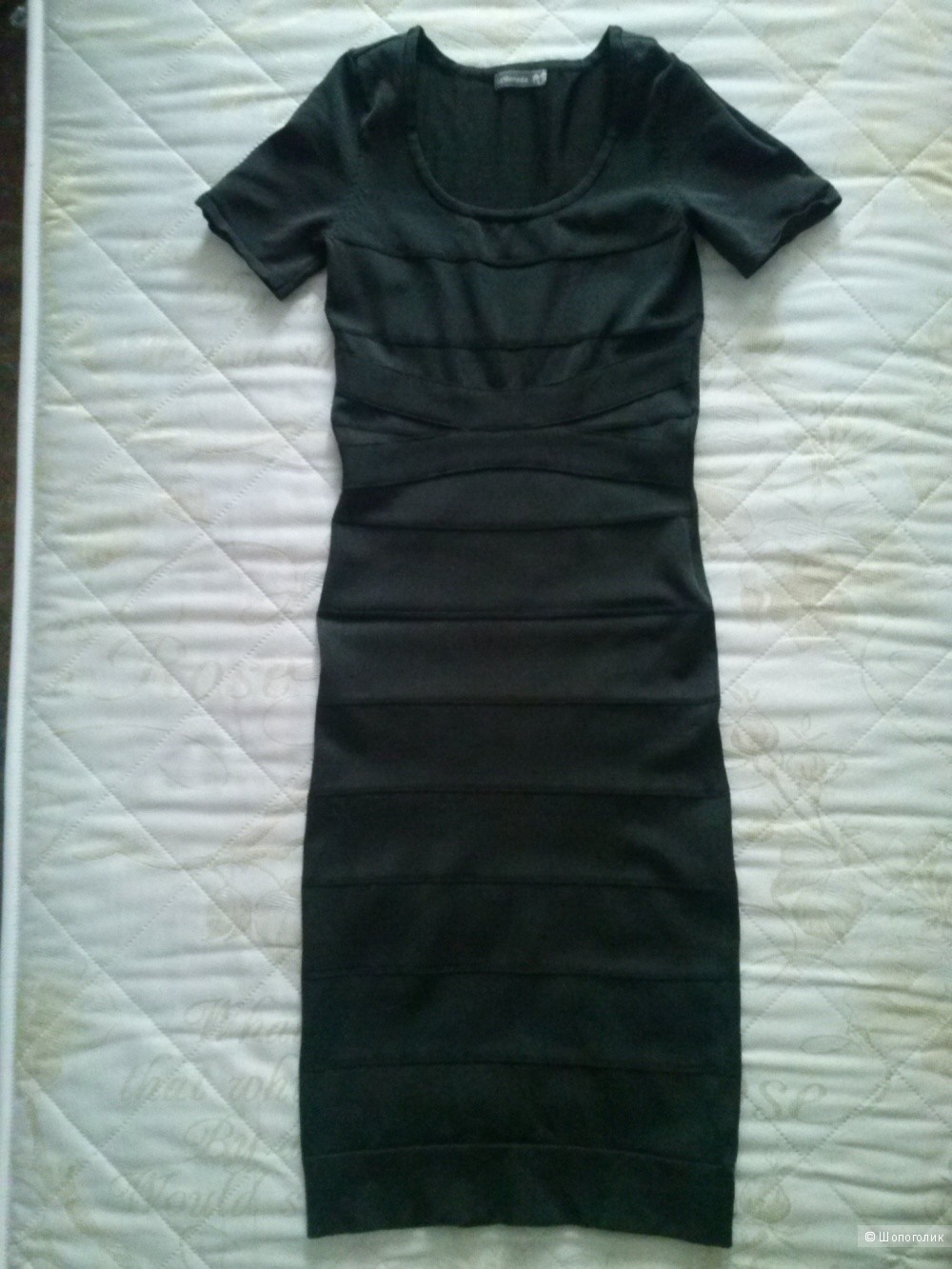 Бандажное коричневое платье. 42-44 размер