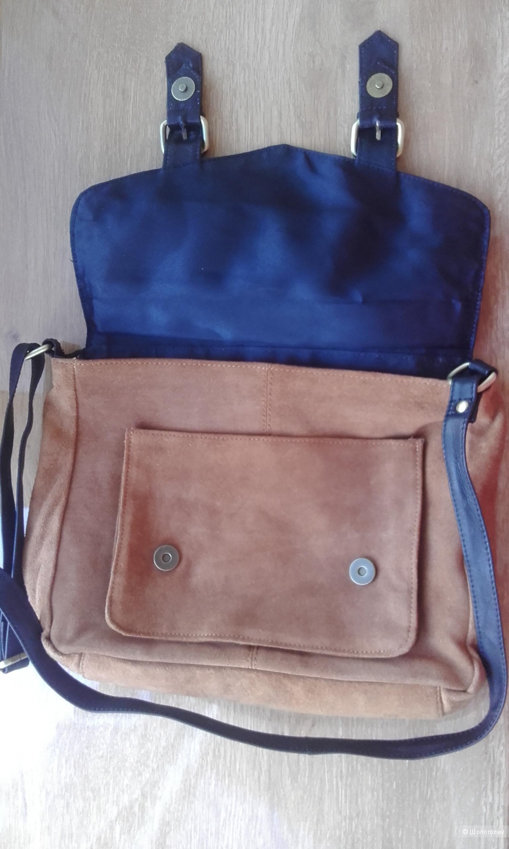 Замшевая сумка-портфель Asos