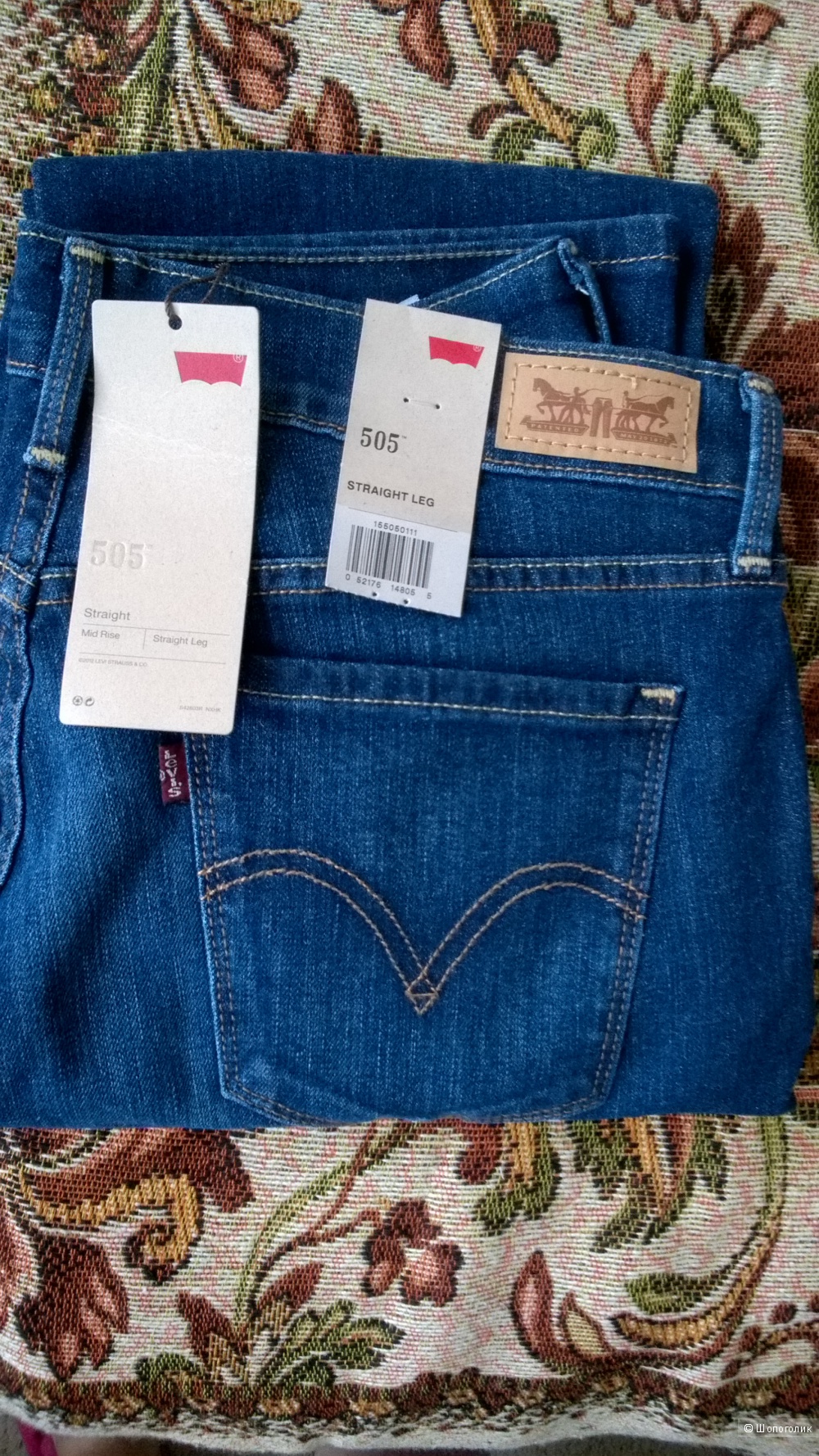 Новые джинсы LEVIS 505, размер 6M