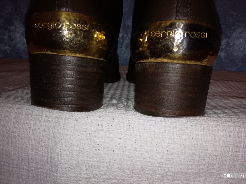 Sergio Rossi сапоги кожаные, демисезонные, 36 размер