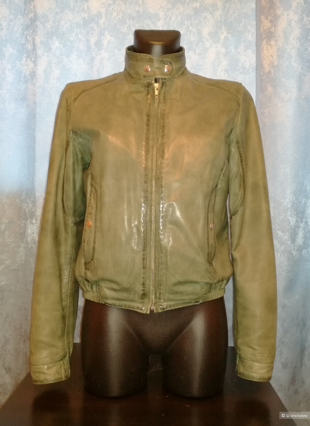Vito Ponti кожаная куртка 42-44 размер