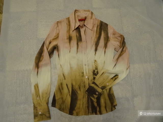 Шёлковая рубашка " Donna by Hallhuber", размер 42-44, б/у